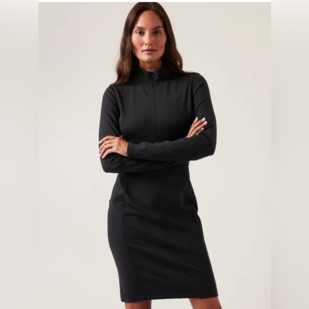 Athleta Delancey Skyline Dress Black Size M/P